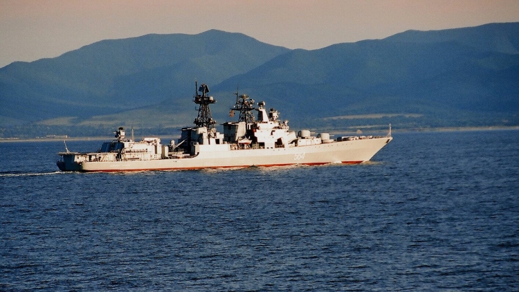 中俄艦隊(duì)離開堪察加半島 進(jìn)入太平洋巡航