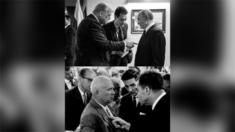 美媒稱(chēng)特朗普發(fā)與普京合影秀強(qiáng)硬