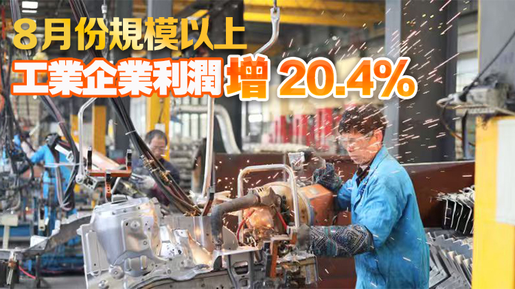 國家統(tǒng)計局：首8月工業(yè)企業(yè)利潤增0.9%