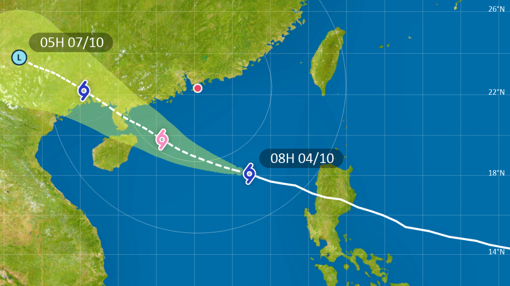 麥德姆｜天文臺：正午12時至下午2時改發(fā)三號強(qiáng)風(fēng)信號