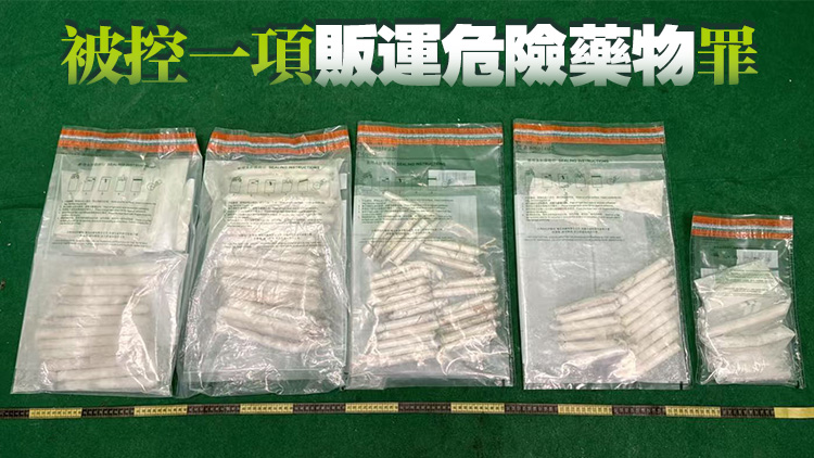 海關(guān)檢約250萬元懷疑可卡因拘一男 案件10日提堂