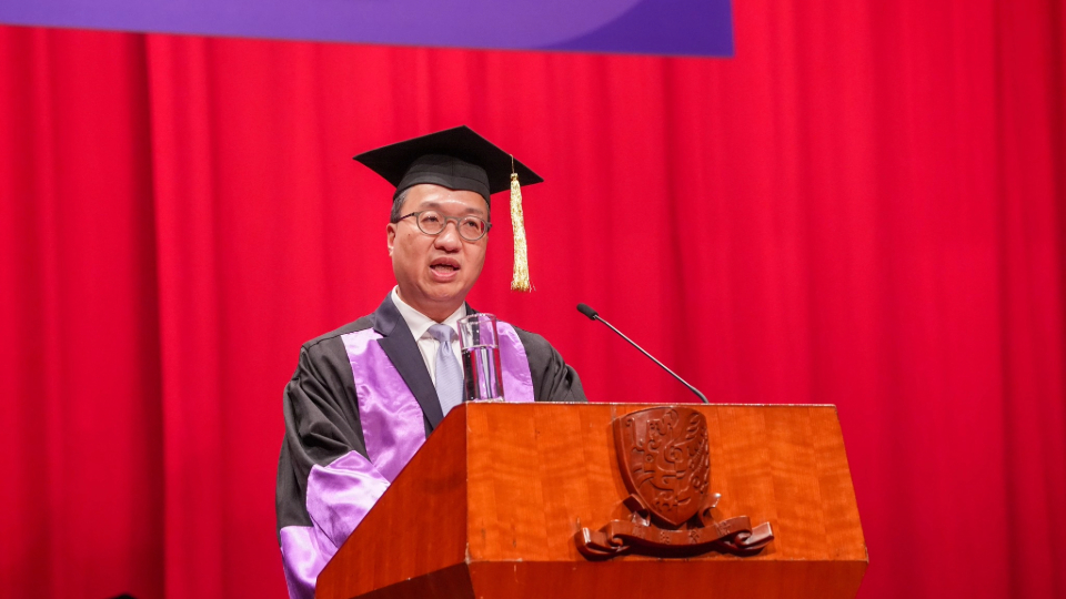 林定國(guó)出席中大法律學(xué)院博士及碩士學(xué)位畢業(yè)典禮 呼籲選民踴躍投票