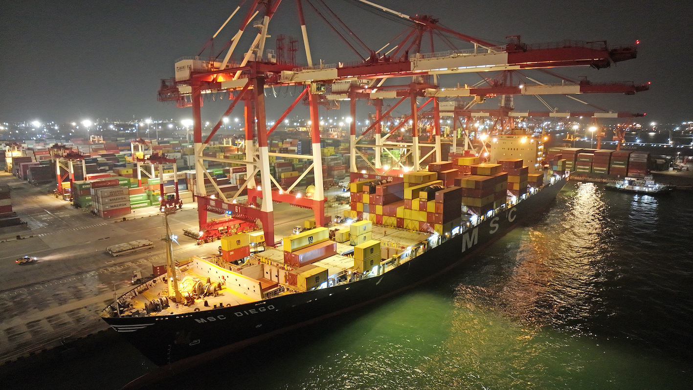 青島港開通東南亞直達(dá)航線