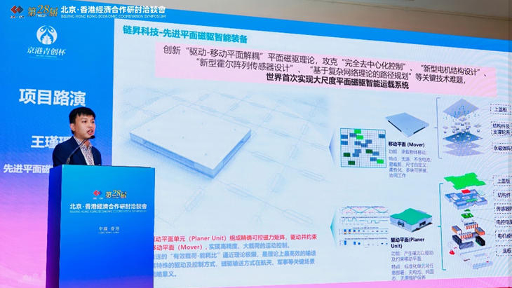 鏈昇科技「先進平面磁驅(qū)智能裝備」項目榮獲第八屆「京港青創(chuàng)杯」總決賽前三甲