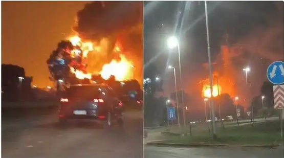 阿根廷一小型飛機(jī)墜毀在發(fā)電廠附近 引發(fā)爆炸 傷亡不明