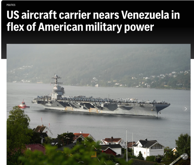 真要打？特朗普稱對委內(nèi)瑞拉「差不多下定決心」