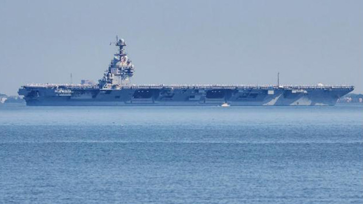美「福特」號航母抵達加勒比海 在委內(nèi)瑞拉附近大規(guī)模軍事集結(jié)