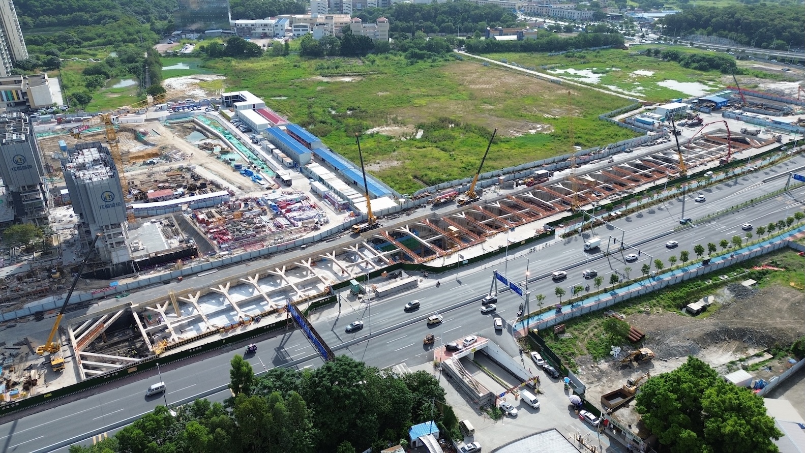 廣州地鐵在建線路進(jìn)度更新  八號線北延段新增兩座車站封頂