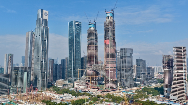 深圳灣超級(jí)總部基地C塔項(xiàng)目主體結(jié)構(gòu)封頂