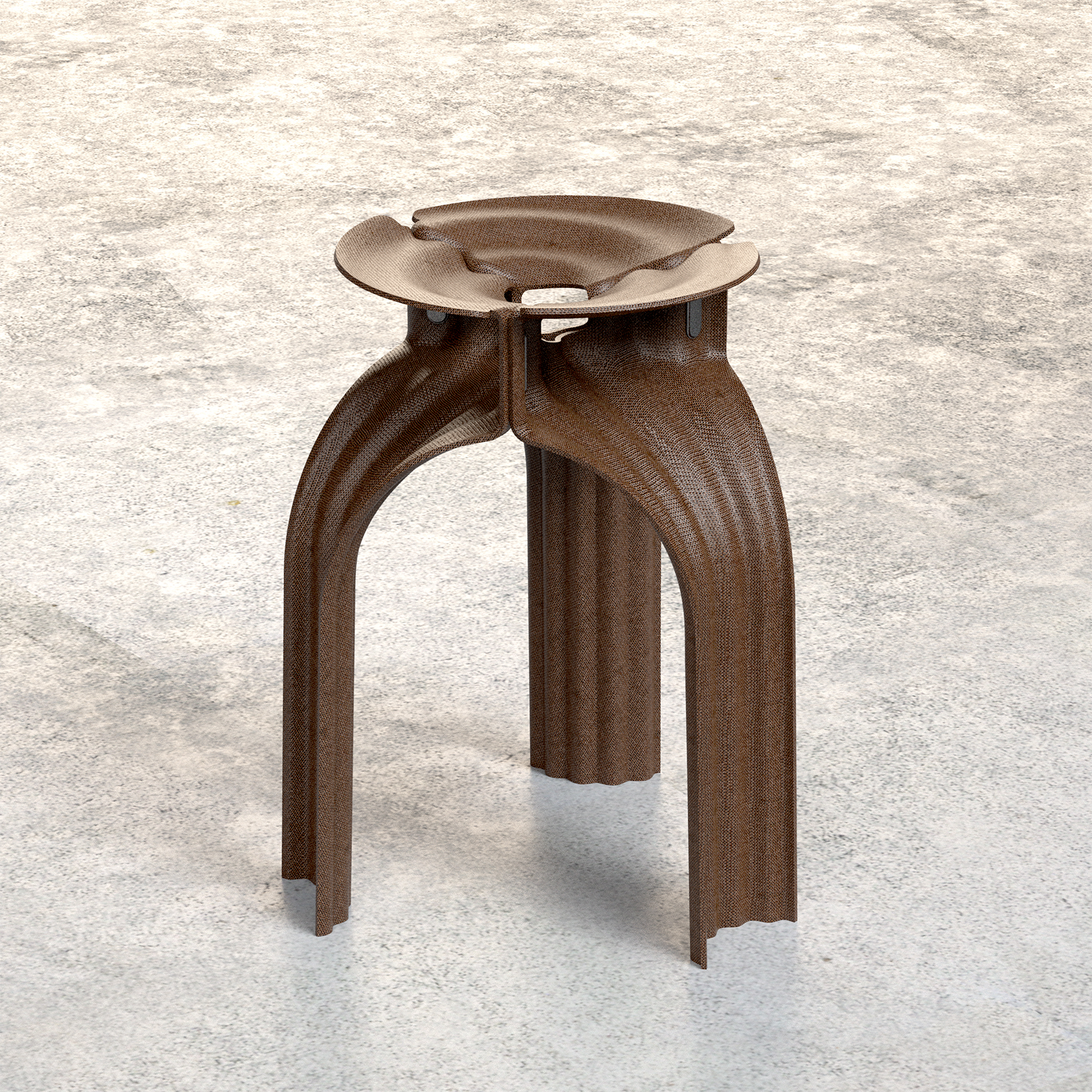 Flax Fiber Triplex Stool by Studio RTYE (2019).jpg