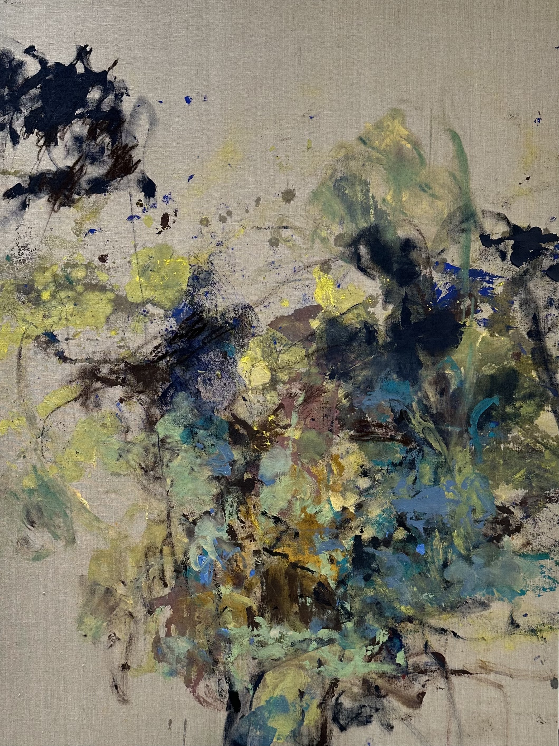 Rosalyn Ng, 日月相依, 2023, Acrylic, ink and pastel on linen, 108 x 79 cm.jpeg