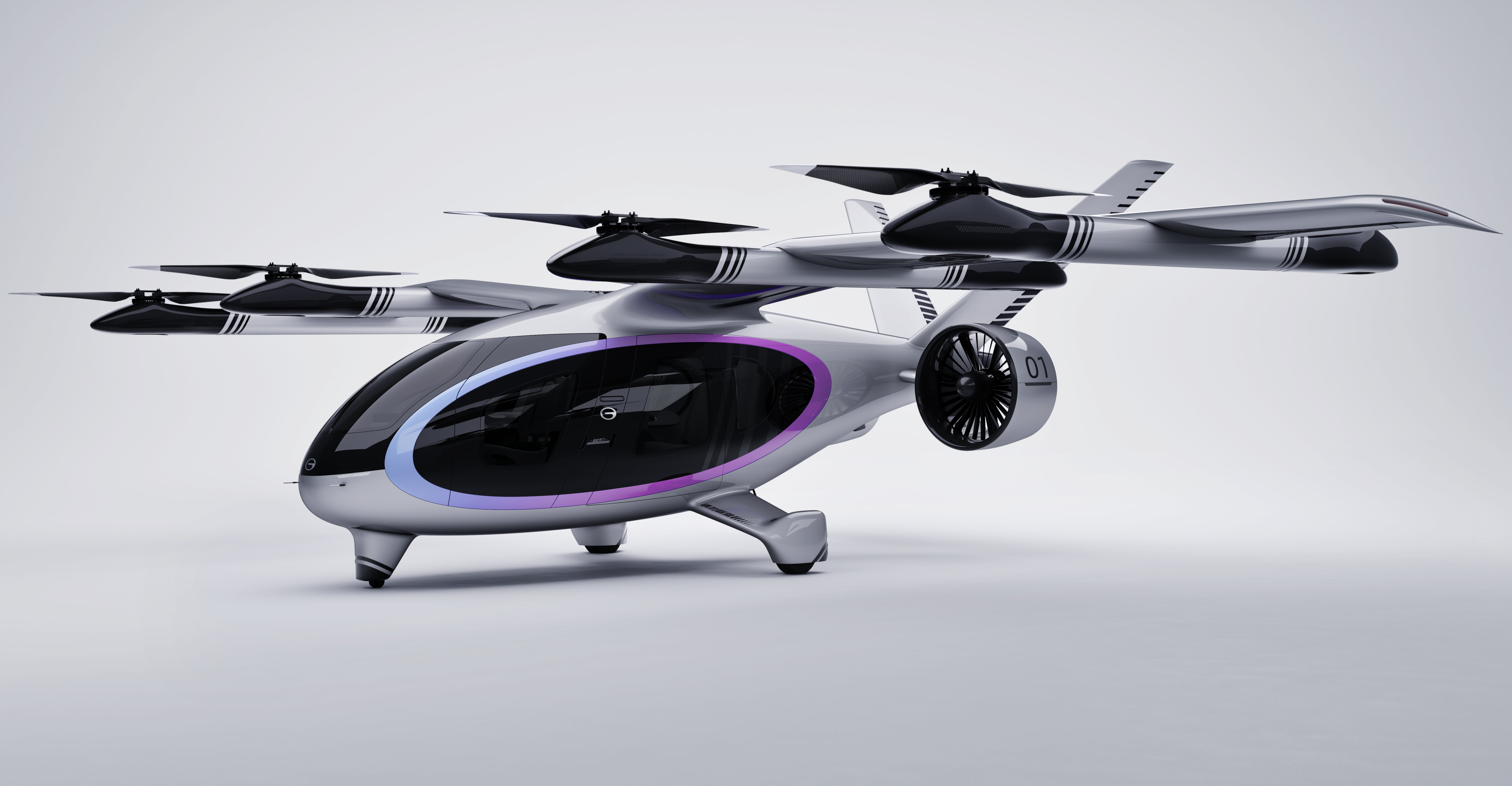 2、廣汽集團(tuán)首款復(fù)合翼飛行汽車GOVY AirJet.jpg